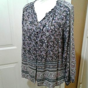 🌺 Sweet Lucky Brand Boho Blouse